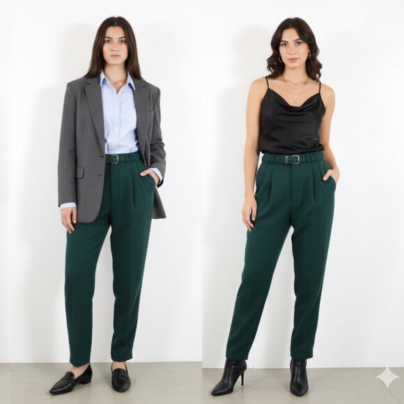 *Emblem Forest Green Vintage Trouser - Picture 8 of 8